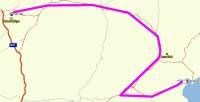 Die Route von Harwich bis Cambridge